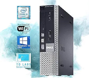 Dell 9020 Optiplex USFF Desktop - i5, 16GB RAM, 512GB SSD, Win10 Pro (Renewed)