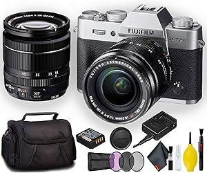Fujifilm X-T20 Mirrorless Camera 18-55mm Lens Standard Bundle Silver