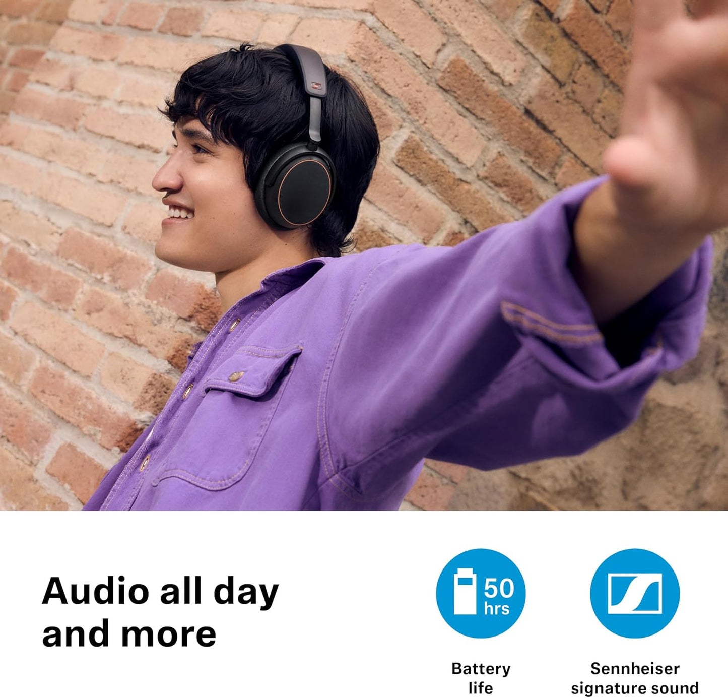 Sennheiser 700427 ACCENTUM Wireless Bluetooth Noise Cancelling Headphones