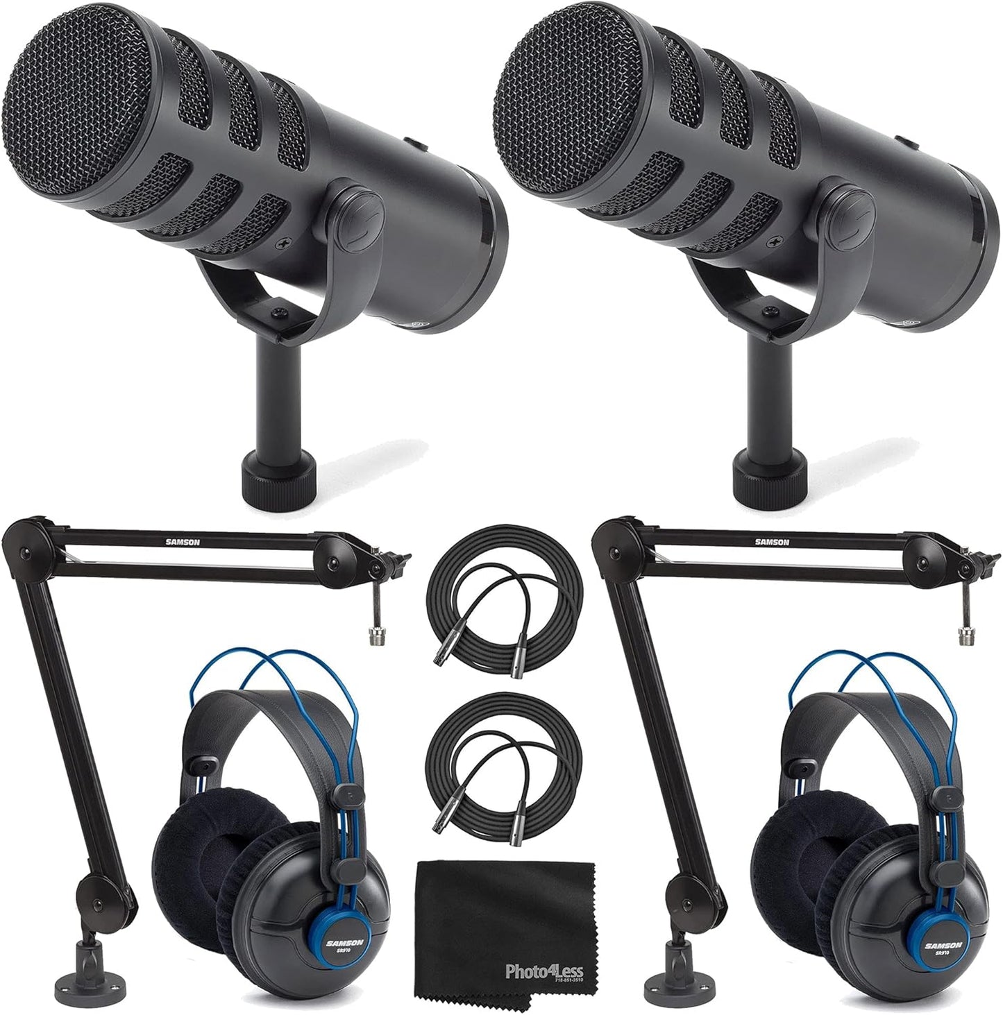 Samson Q9U K4 Broadcast Microphone Bundle - 2 Person