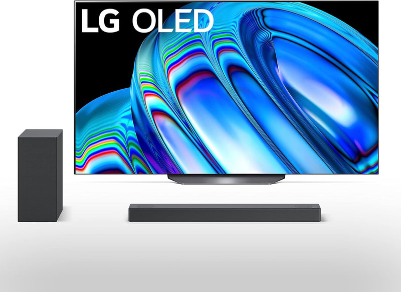 LG B2 Series 55-inch OLED 4K Smart TV & Soundbar Bundle — main product image