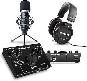 M-Audio AIR 192|4 Recording Studio Package with MPM-1000