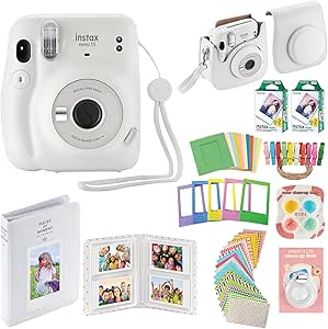 Fujifilm Instax Mini 11 Ice White Camera Bundle