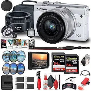 Canon 3700C009 EOS M200 Mirrorless Camera Bundle (Renewed)