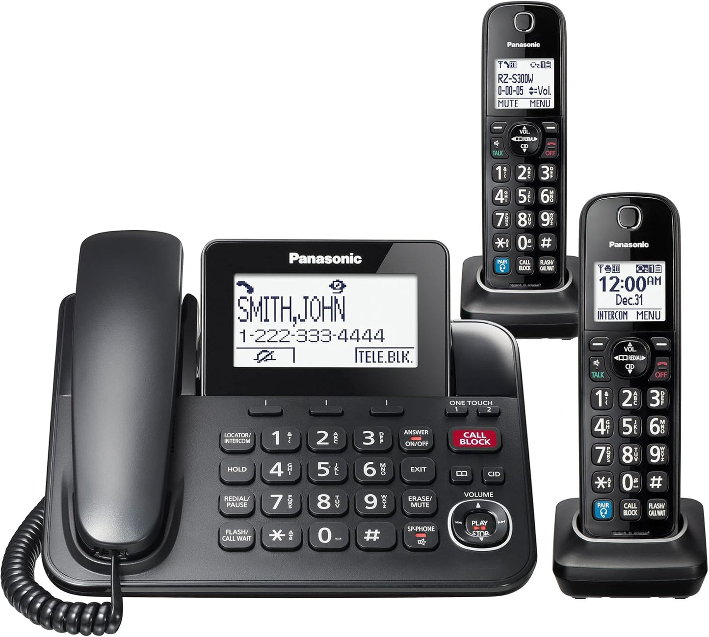 Panasonic KX-TGF892B Bluetooth Expandable Corded Phone