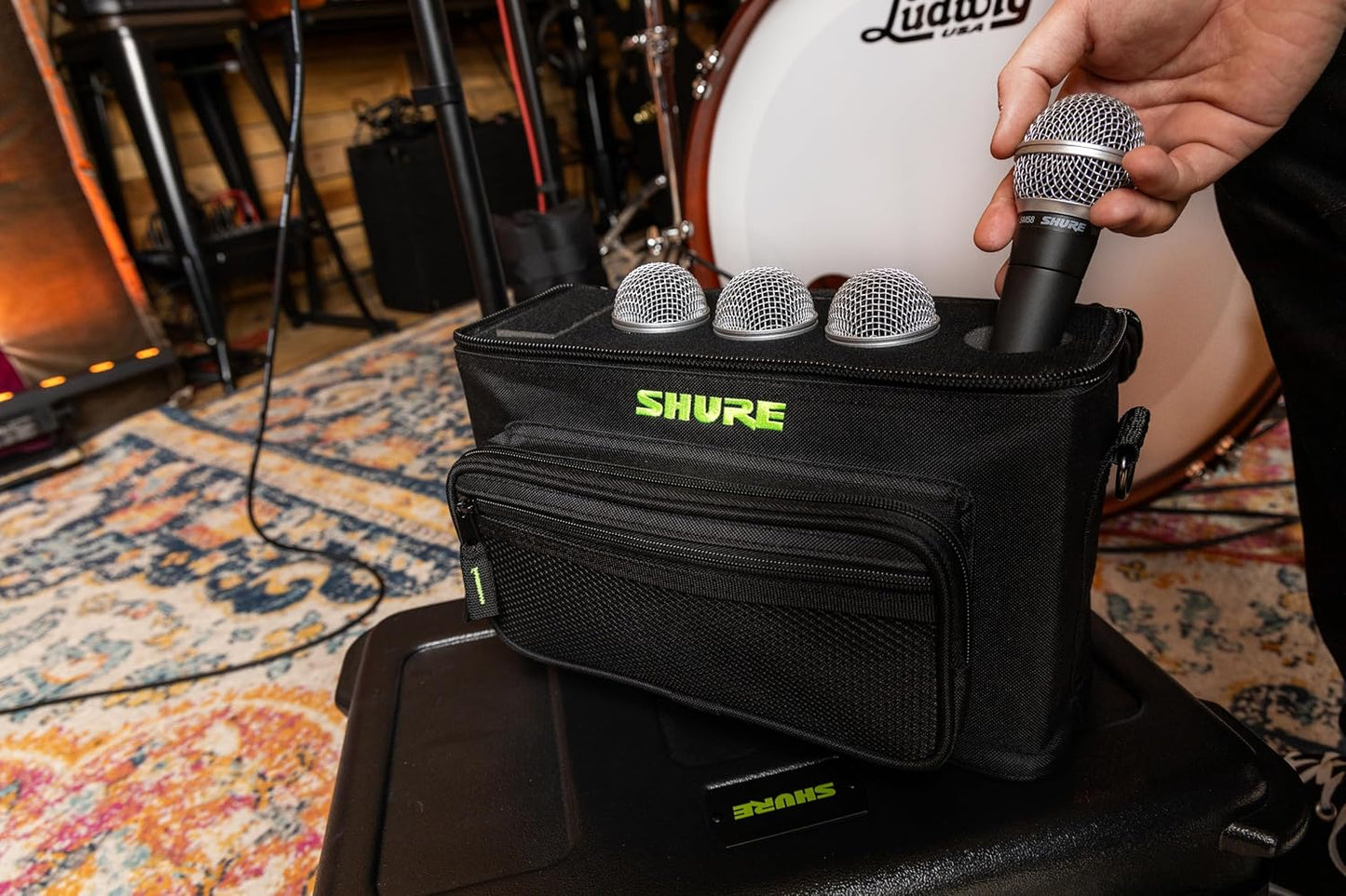 Shure SH-MICBAG04 Padded 4-Microphone Carry Bag