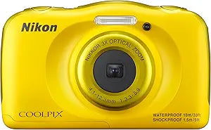 Nikon VNA853E1 COOLPIX S33 Waterproof Digital Camera (Yellow) — main product image