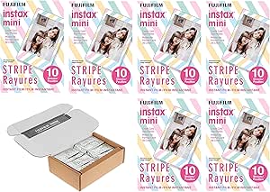 Fujifilm 164310436 Instax Mini Stripe Film Bulk Pack