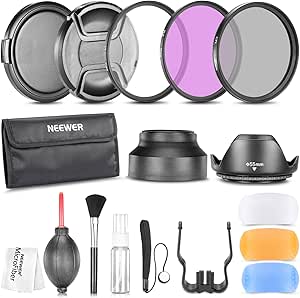 Neewer 10083793@@##1 55mm Camera Lens Filter Accessory Kit