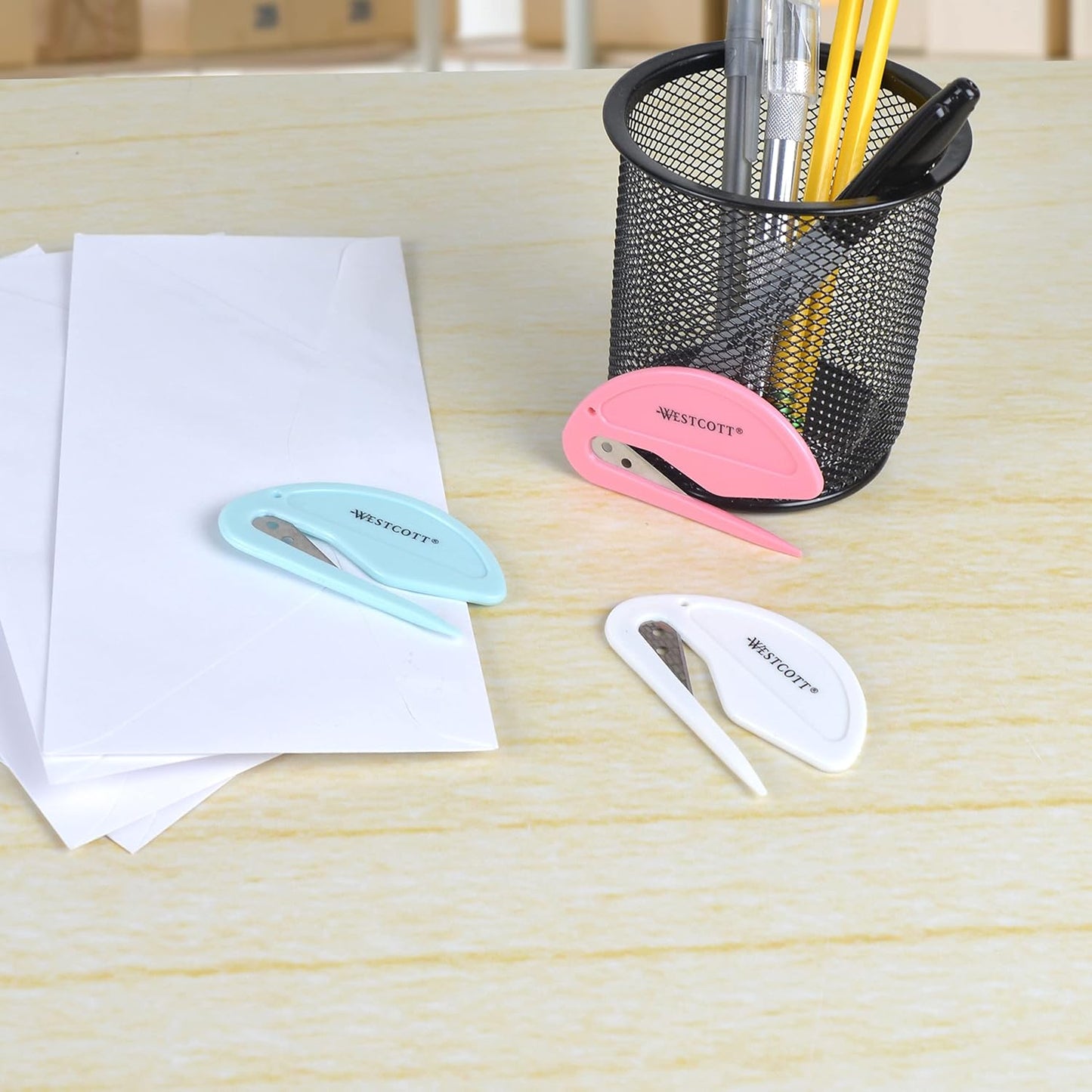 Westcott 00501 All Purpose Compact Letter Opener 3pk