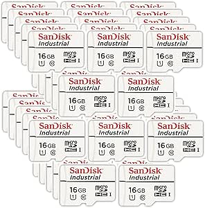 SanDisk SDSDQAF3-016G-I 16GB Industrial MicroSD Card 50-Pack