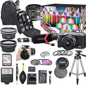 Canon M6 Mark II (Silver) Mirrorless Camera Bundle