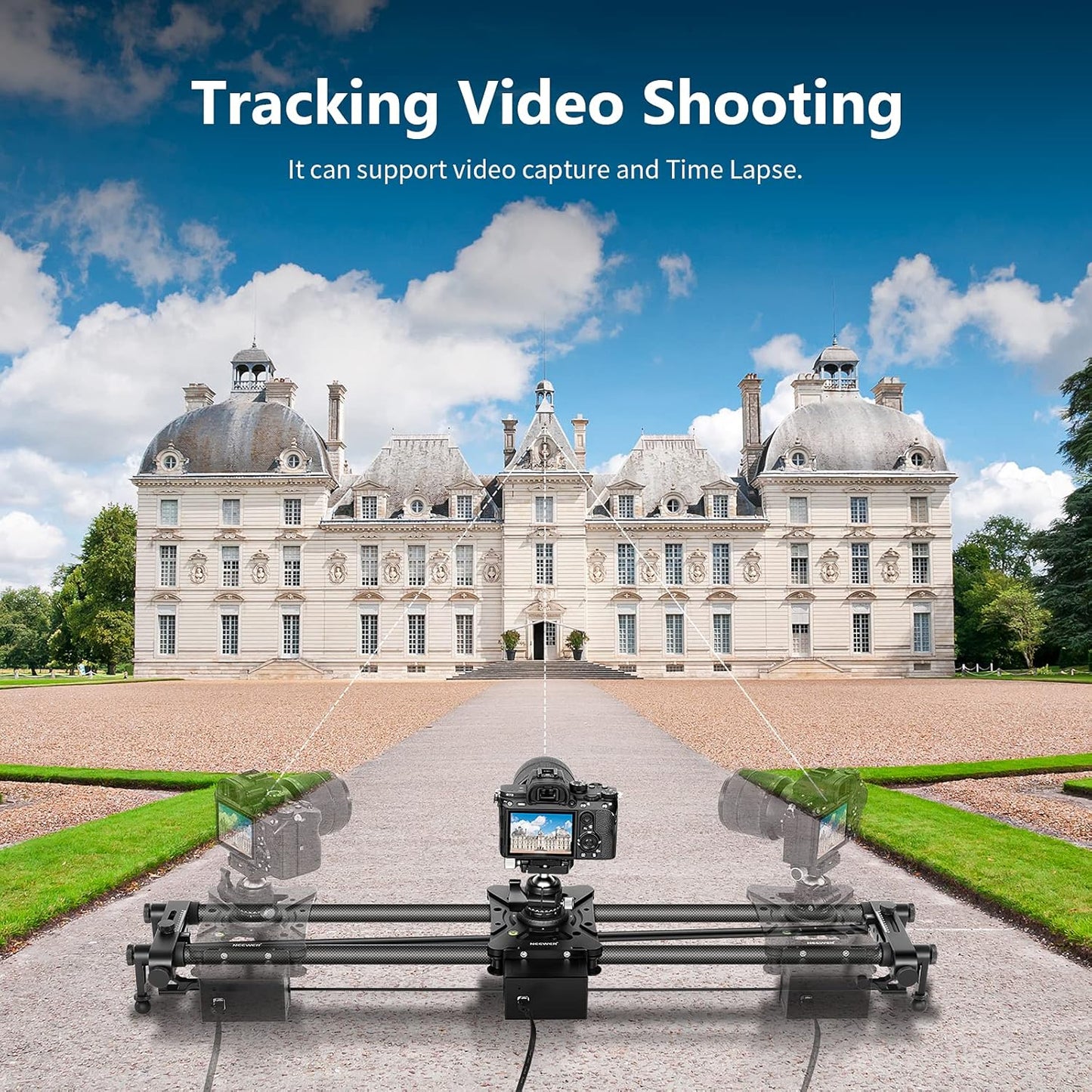 Neewer 10100220 Motorized 31.5" Camera Slider with Remote
