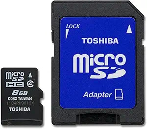 Toshiba SD-C08G2T2TRT 8GB Micro SDHC Card with Adapter