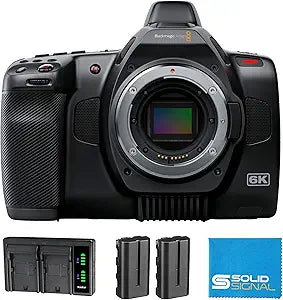 Blackmagic Design CINECAMPOCHDEF6K2 Pocket Cinema Camera 6K G2 Power Bundle