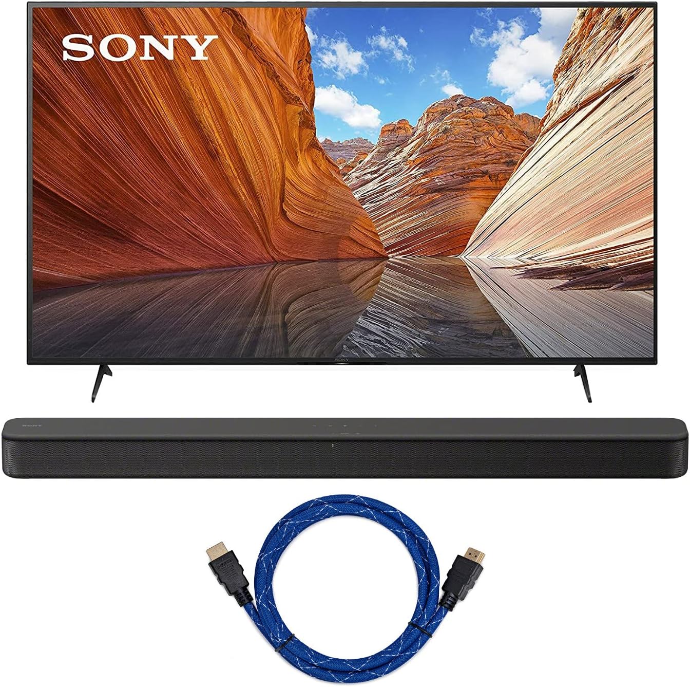 Sony KD55X80J 4K UHD TV HT-S100F Soundbar Bundle