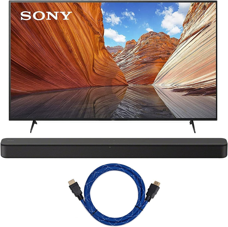 Sony KD55X80J 4K UHD TV HT-S100F Soundbar Bundle — main product image