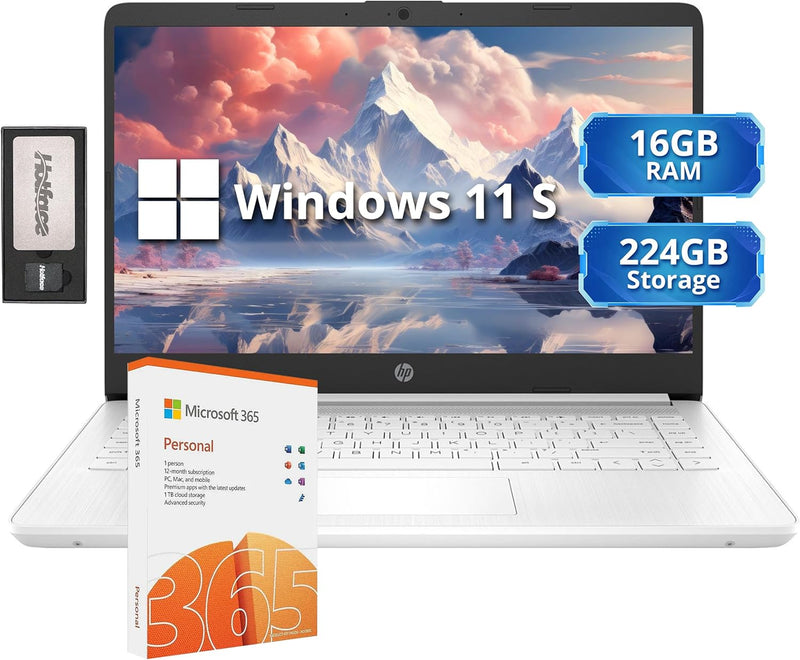 HP Stream Intel Celeron N4120 14-inch HD Laptop — main product image