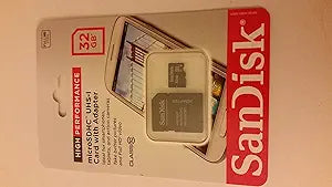 SanDisk SDSDQY-032G-AW46 32GB Micro SDHC UHS-1 Card with Adapter