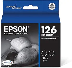 Epson T126120-D2 DURABrite Black High Capacity Ink Dual Pack