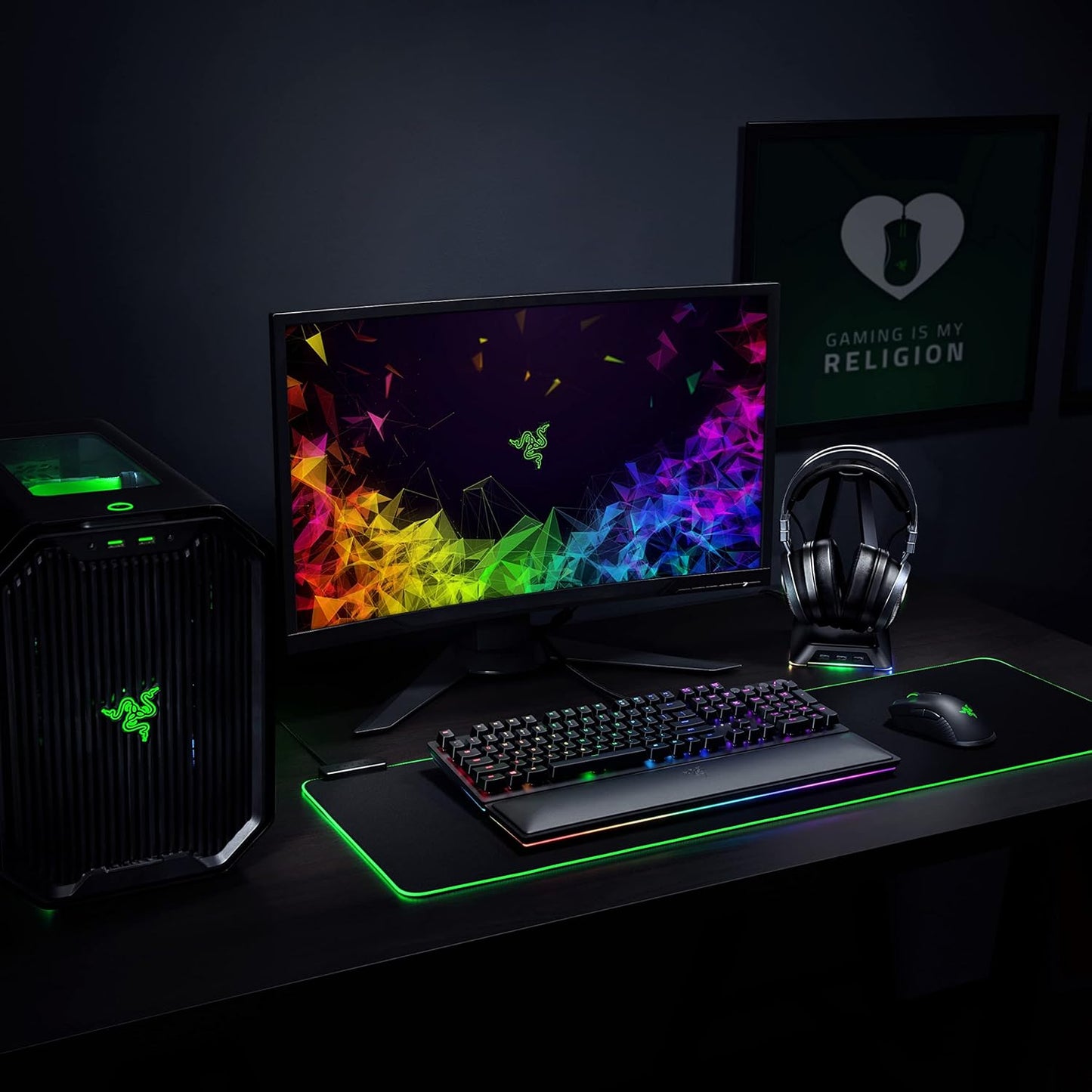 Razer RZ04-02670100-R3U1 Nari Ultimate Headset: THX, Haptic Feedback