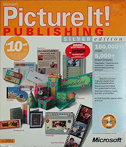 Microsoft Picture It Silver Edition Publishing Software