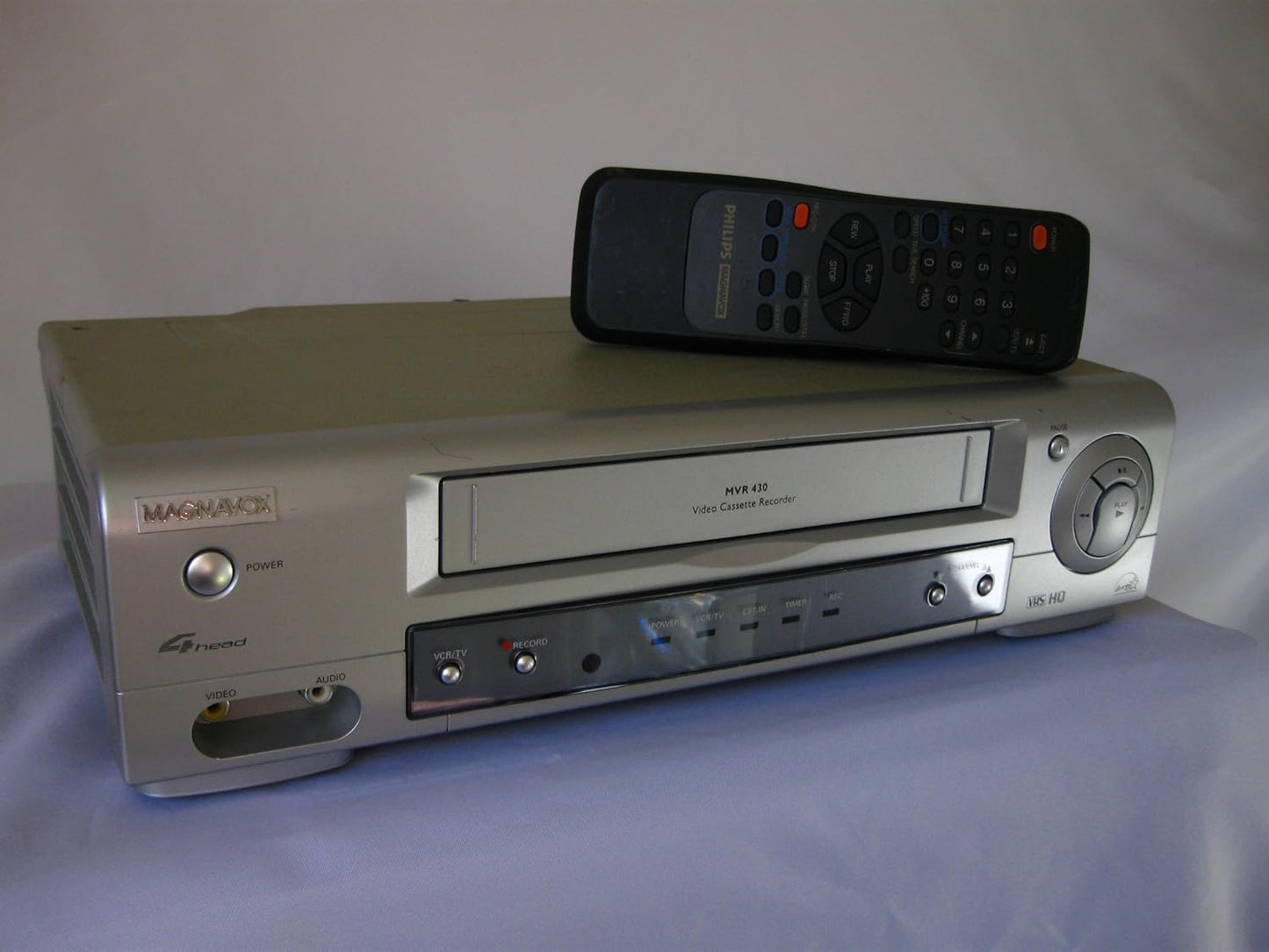 Philips MVR430 Magnavox 4-Head Video Cassette Recorder VCR