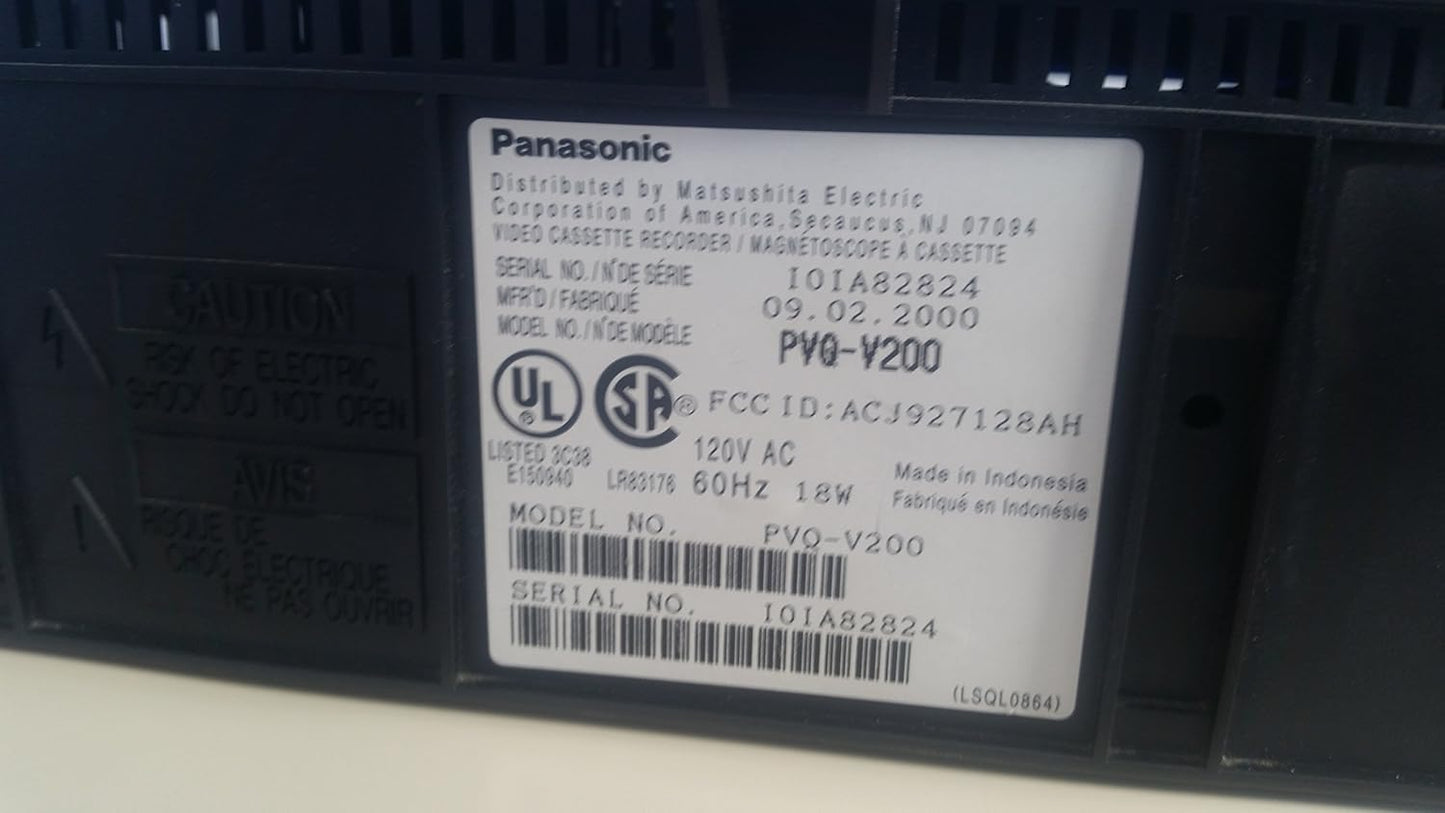 Panasonic PVQV200 2 Head VCR