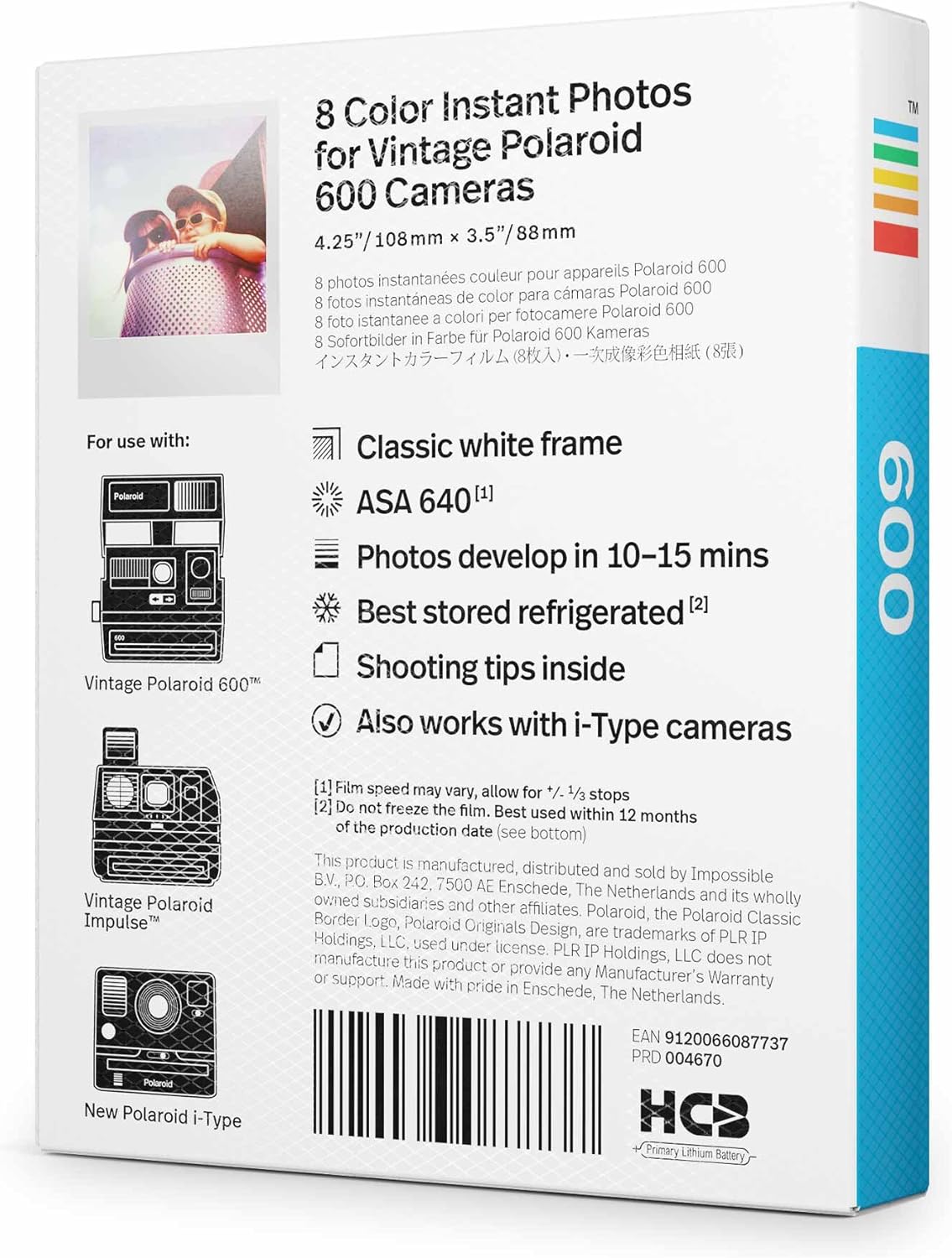 Polaroid 4670 Originals Color Film for 600