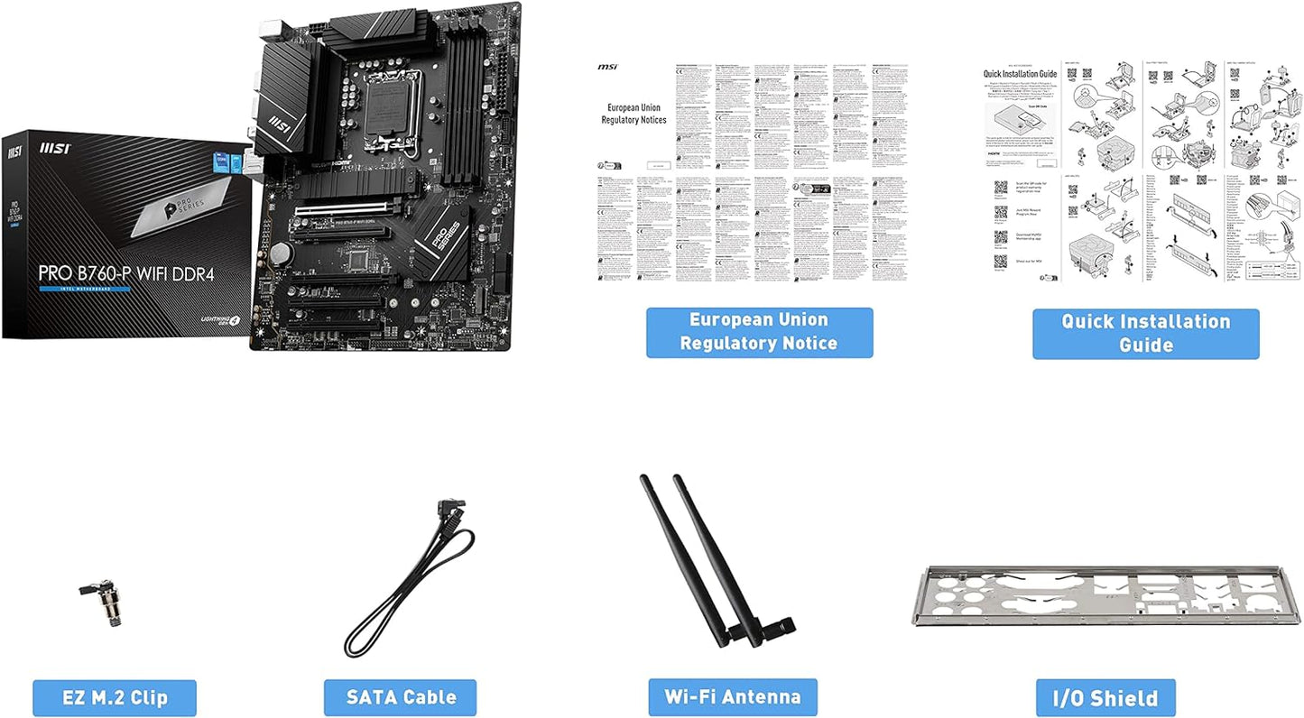 MSI PROB760PWIFID4 B760-P WiFi DDR4 Motherboard