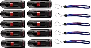 SanDisk SDCZ60-0664G Glide 64GB USB Flash Drive 10-Pack