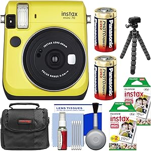 Fujifilm K-90589-02 Instax Mini 70 Instant Camera Yellow + Kit