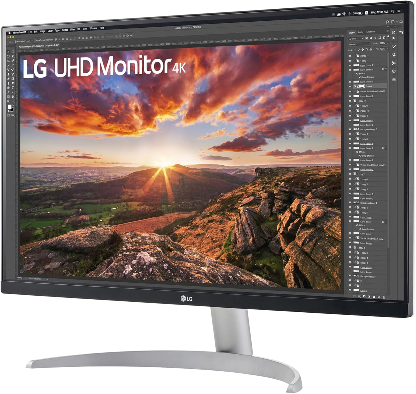 LG 27UP600-W 27" Ultrafine 4K UHD IPS Monitor