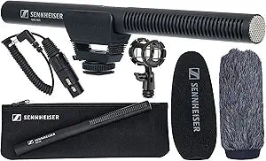 Sennheiser MKE 600 Shotgun Microphone XLR Video Camera Kit
