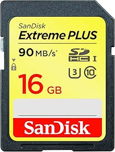 SanDisk SDSDXSF-016G-GNCIN 16GB Extreme Plus SDHC UHS-I Card — main product image
