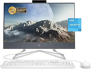 HP G5905T 21.5" FHD Celeron All-in-One Desktop