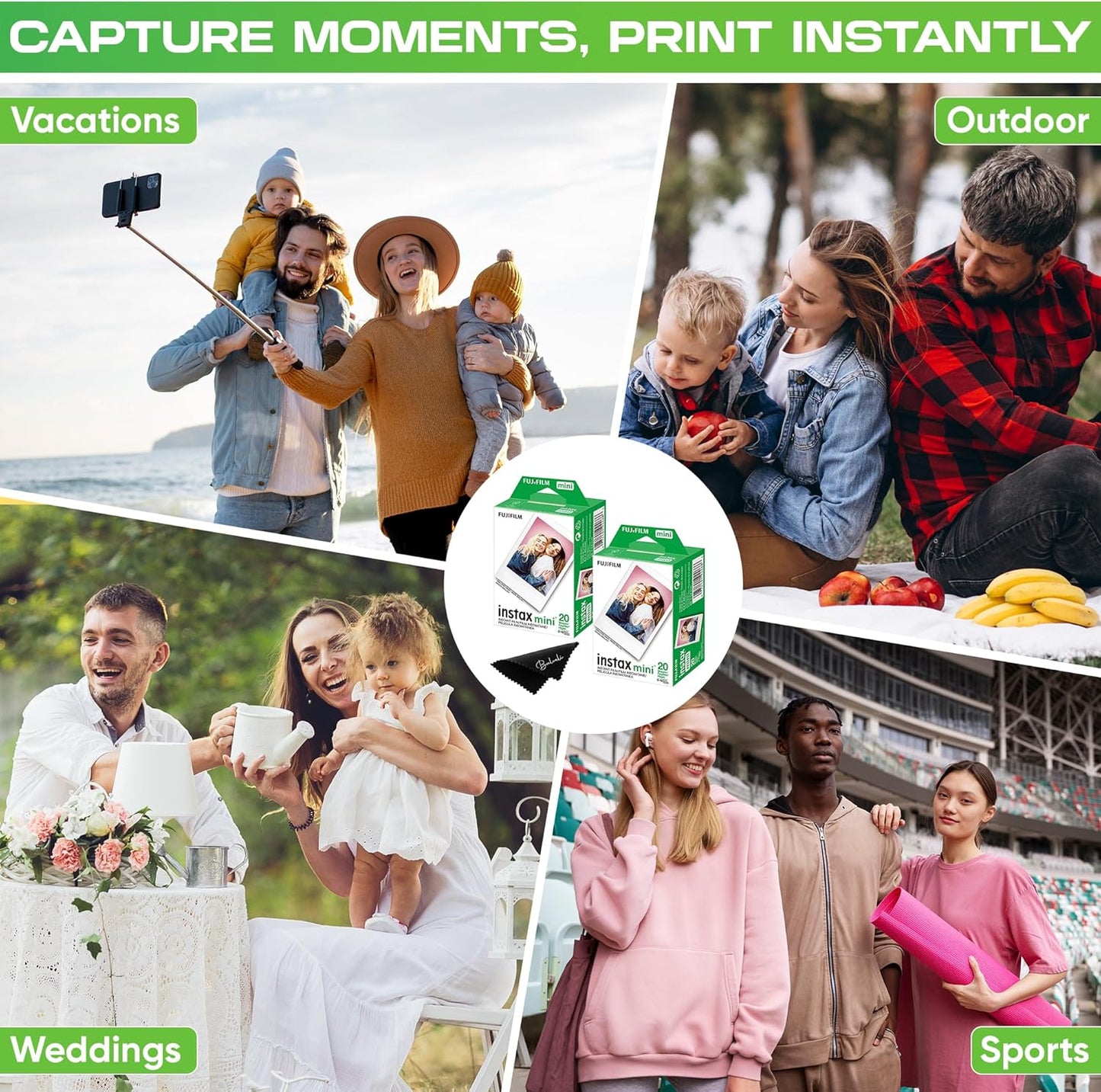 Fujifilm instaxminitwin Mini Instant Film 40 Exposures