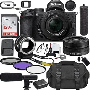 Nikon Z50 16-50mm Lens & FTZ Adapter Bundle