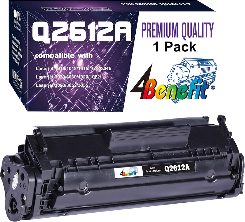 Dell Q2612A Compatible 12A Toner Cartridge - Black — main product image