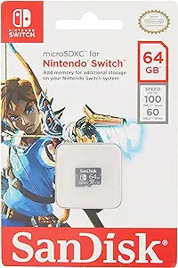 SanDisk SDSQXAT-064G-GN6ZA 64GB Nintendo Switch MicroSDXC Card