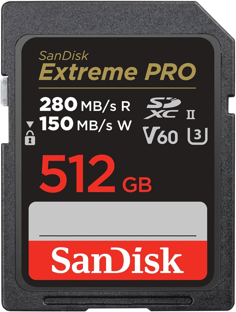 SanDisk SDSDXEP-512G-GN4IN Extreme PRO 512GB SDXC UHS-II Card - 6K/4K UHD — main product image