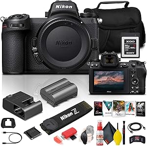 Nikon 1659 Z 6II Mirrorless Camera Bundle: 64GB, Software