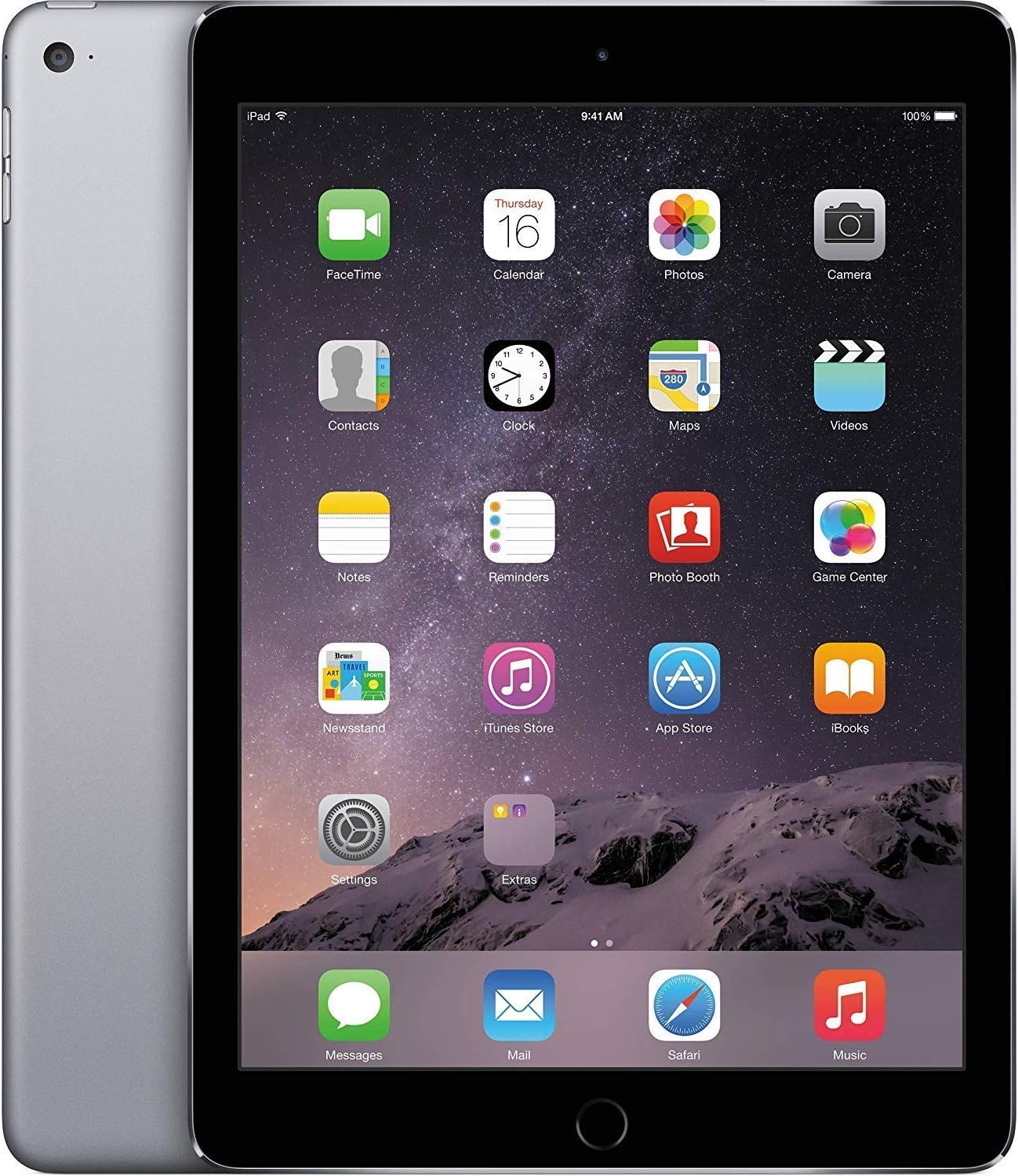Apple iPad Air 2 64GB Cellular/WiFi - Space Gray (Renewed)