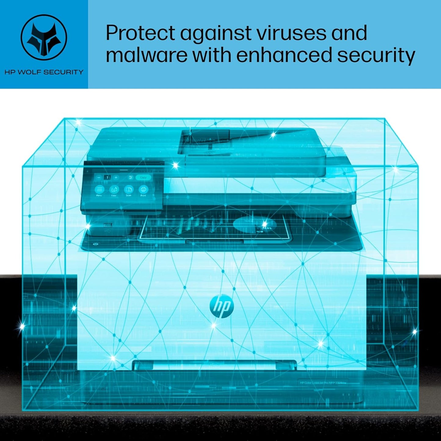 HP 499Q5F#BGJ Color LaserJet Pro MFP 3301fdw Wireless Printer