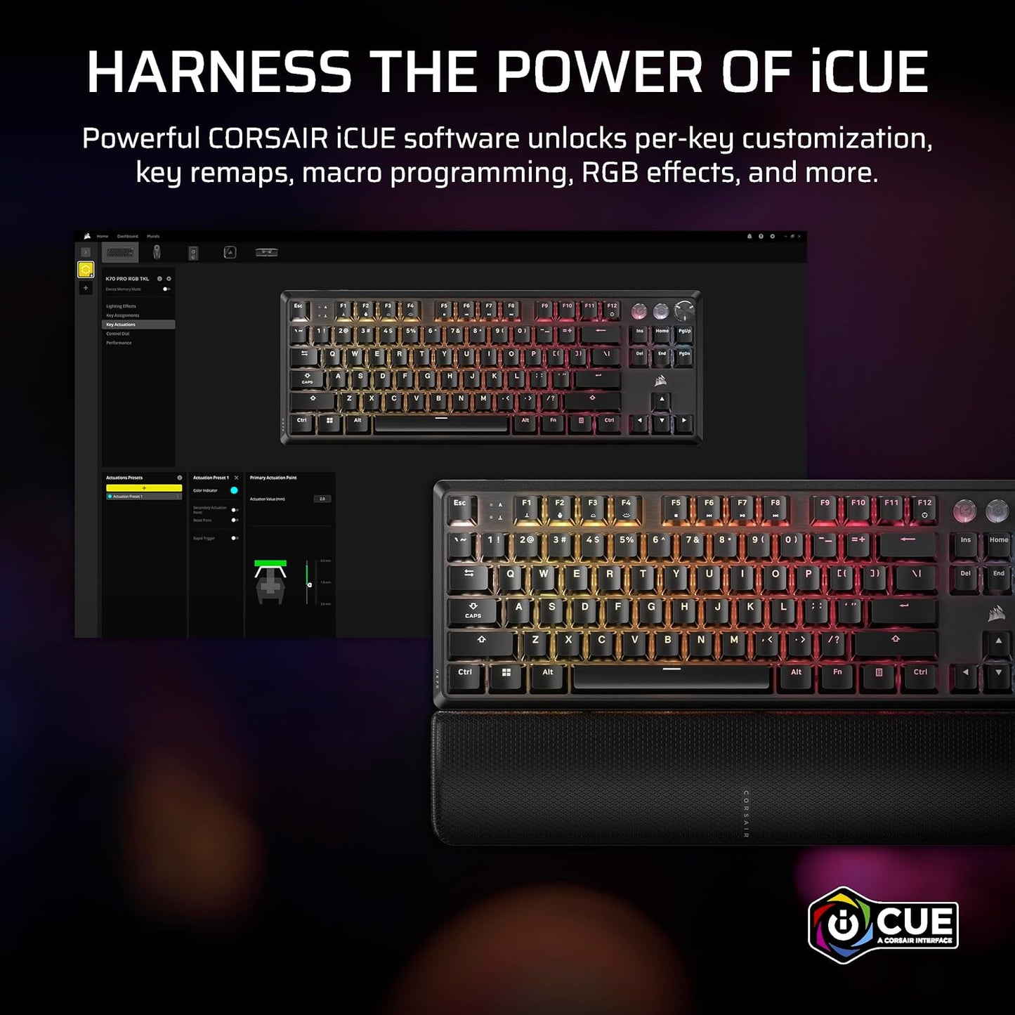 Corsair CH-911911G-NA K70 PRO TKL RGB Mechanical Keyboard