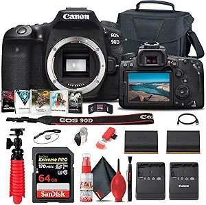 Canon 3616C002 EOS 90D DSLR Camera Body Bundle (Renewed)