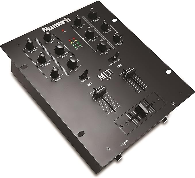 Numark M101USB Black - 2-Channel DJ Mixer - Versatile & Portable