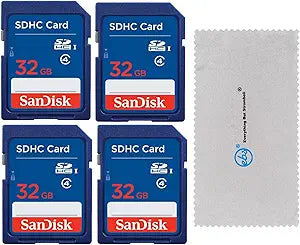 SanDisk SDSDB-032G 32GB SDHC Memory Card 4-Pack