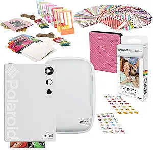 Polaroid AMZASK1SP02W Mint Instant Camera Starter Kit White
