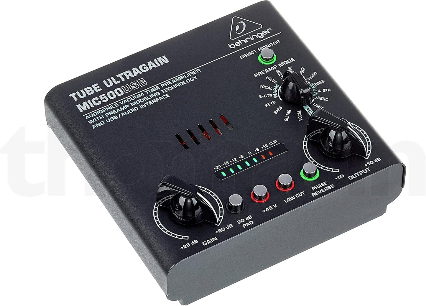 Behringer MIC500USB Vacuum Tube Preamplifier with USB Interface